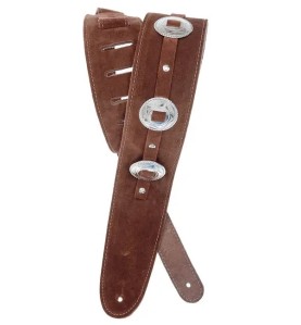 D'Addario Deluxe Leather Sangle Guitare : Courroie Cuir Souple 2.5"