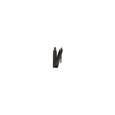 Stagg Sangle Guitare Cuir Rembourrée : Courroie Noire à Boucle 6cm