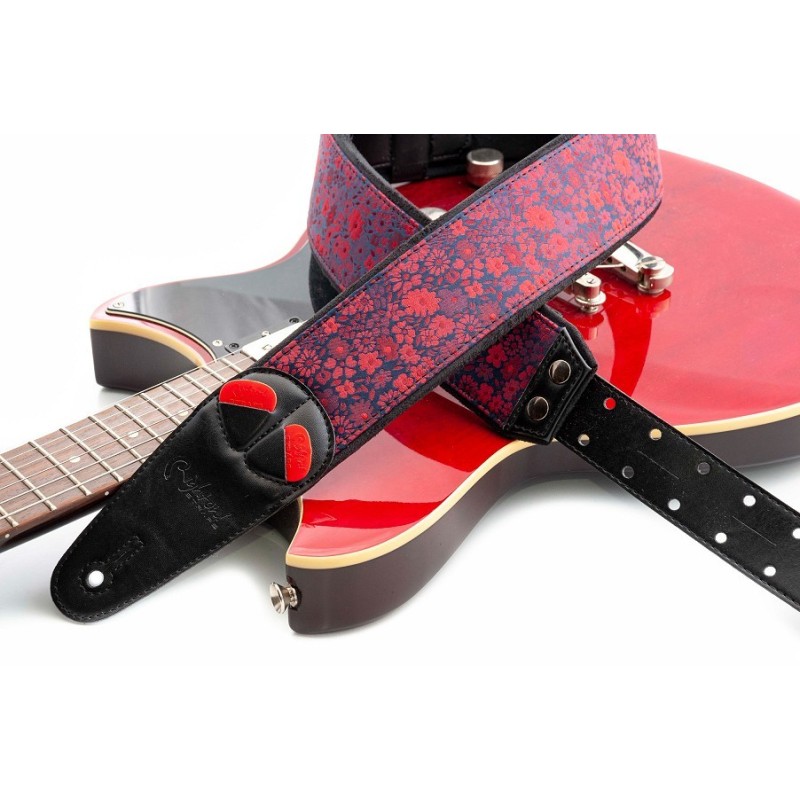 Sangle de Guitare Daisy Red Sangle de Guitare Daisy Red