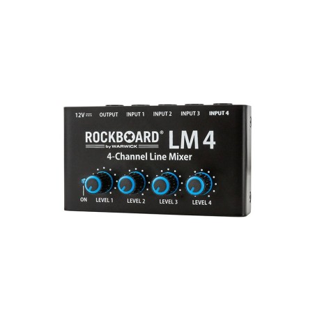 RockBoard LM 4 Mini-Mixer : Mélangeur Passif 4 Canaux pour Pedalboard
