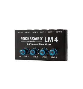 RockBoard LM 4 Mini-Mixer : Mélangeur Passif 4 Canaux pour Pedalboard