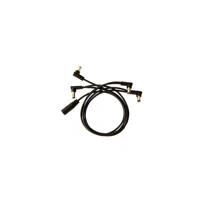 Rockboard Chaîne d'alimentation coudée pour 4 pédales Rockboard Chaîne d'alimentation coudée pour 4 pédales