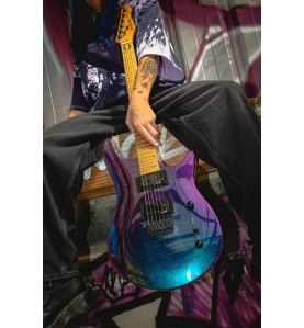 Guitare Électrique Omera Guitars Lucy Ocean Chameleon