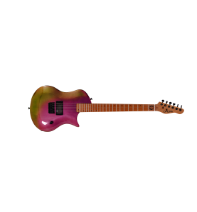 Guitare Électrique Omera Guitars Lesly Petrol Chameleon