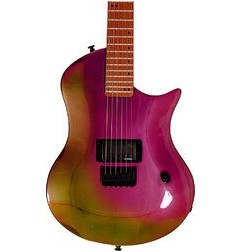 Guitare Électrique Omera Guitars Lesly Petrol Chameleon