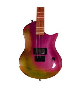 Guitare Électrique Omera Guitars Lesly Petrol Chameleon